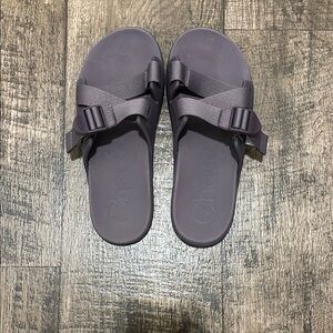 Brand New Chaco Gray/Purple Slide Sandals